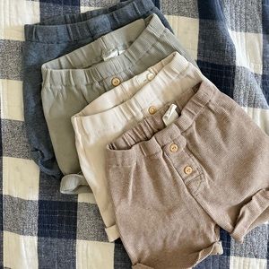 cotton ribbed shorts 2T